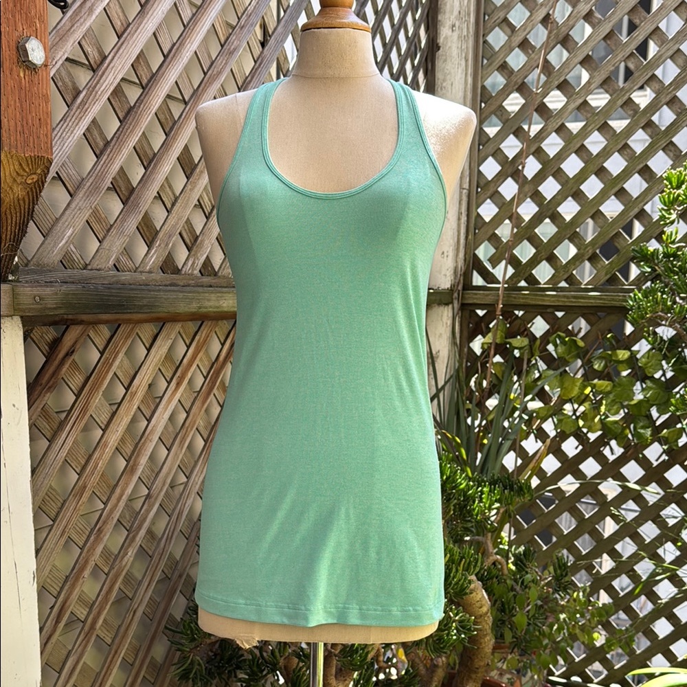 Lululemon aqua workout Top.
Size 6 (estimate)
GUC